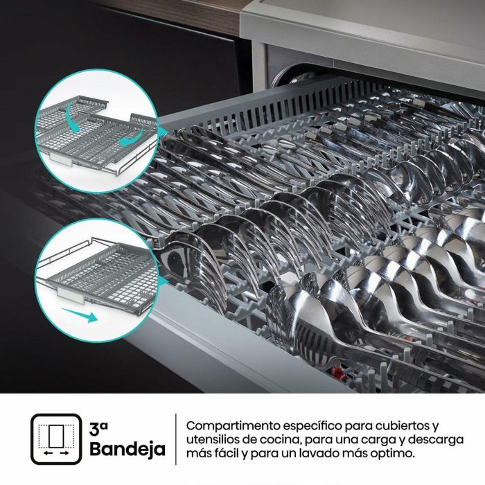 Lavavajillas Hisense HS643C90X Plata 9 Lavavajillas Hisense HS643C90X Plata 9