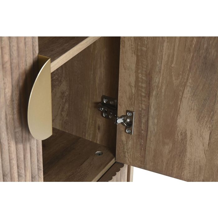 Armario Scandi DKD Home Decor Marron Dorado 40 x 110 x 60 cm 4 Armario Scandi DKD Home Decor Marron Dorado 40 x 110 x 60 cm 4