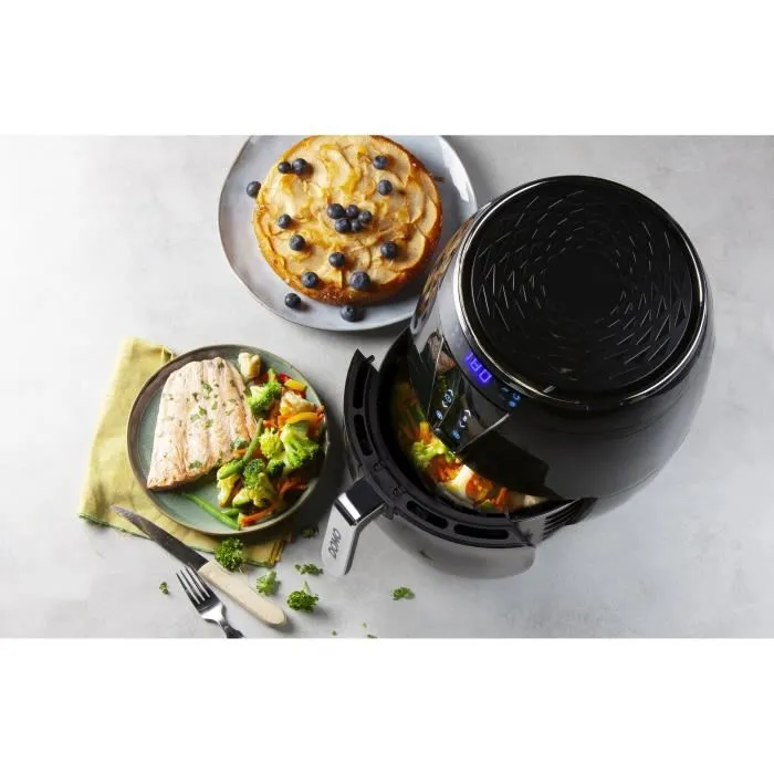 Domo DO532FR Freidora de Aire Caliente 4L con Pantalla LCD y 8 Programas Automáticos, Temperatura hasta 200° 3