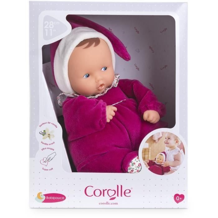 Corolle COR4062013020167 Doudou Babipouce Rose Grenadine 28 cm con aroma de vainilla para bebés recién nacidos 1