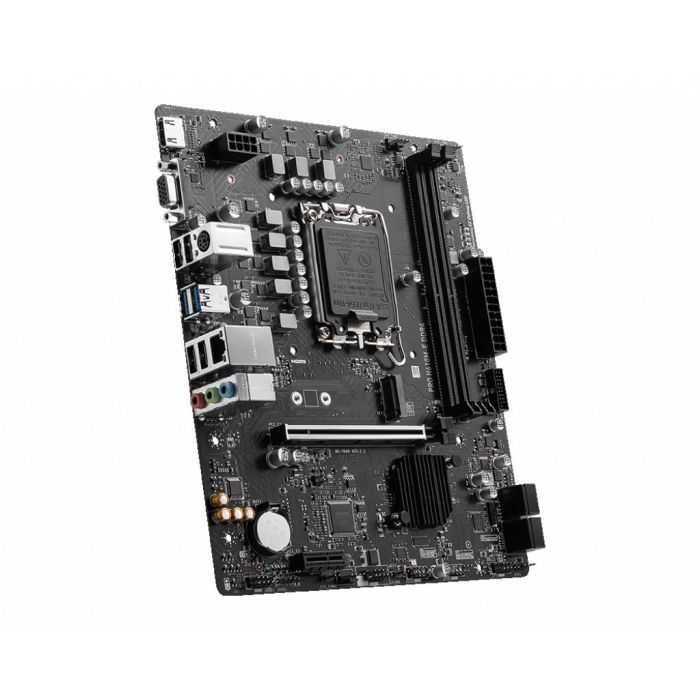MSI Placa Base PRO H610M-E DDR4 Micro ATX, Intel H610, LGA 1700, 2x DIMM DDR4, HDMI, VGA, SATA, M.2 3 MSI Placa Base PRO H610M-E DDR4 Micro ATX, Intel H610, LGA 1700, 2x DIMM DDR4, HDMI, VGA, SATA, M.2 3