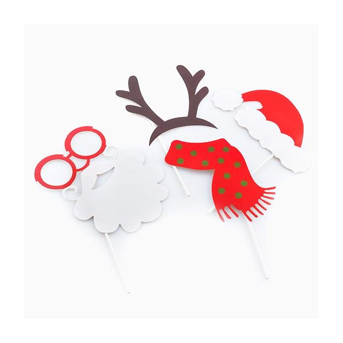 Accesorios Divertidos para Fotos Navideñas Christmas Planet (Pack de 5) 1