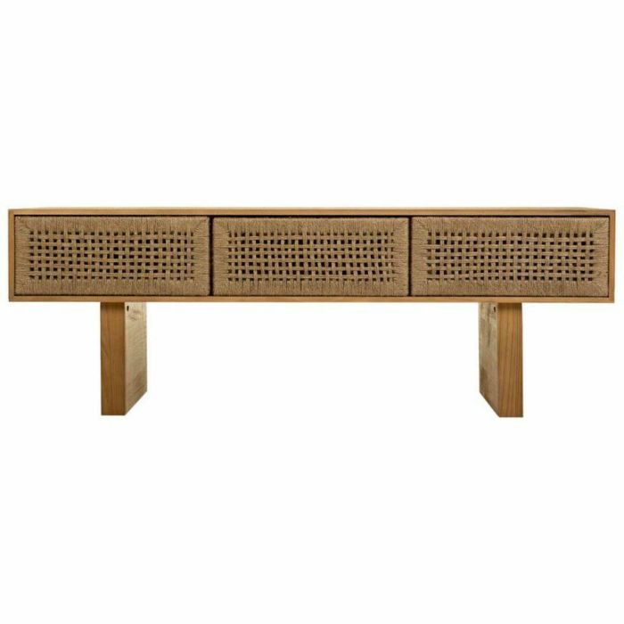 Mesa auxiliar Alexandra House Living Marrón Cuerda Madera de abeto Madera de Paulonia 36 x 45 x 130 cm 5