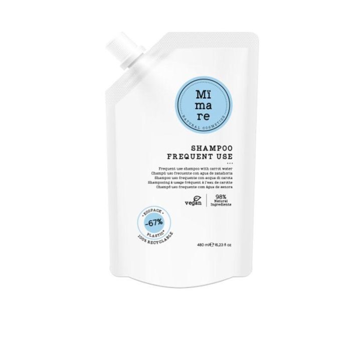 Champú Uso Frecuente Mimare 480ml - Con Agua de Zanahoria y Salvia, para Cabello Vital y Luminoso Champú Uso Frecuente Mimare 480ml - Con Agua de Zanahoria y Salvia, para Cabello Vital y Luminoso