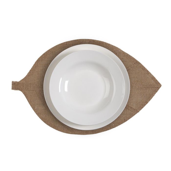 Salvamantel Hoja Beige Versa (6 Unidades) 1 Salvamantel Hoja Beige Versa (6 Unidades) 1
