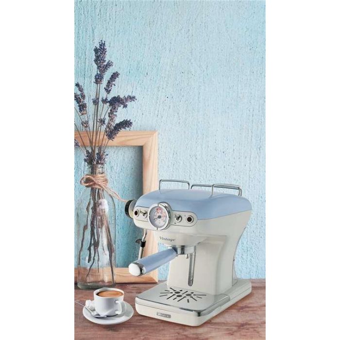 Ariete Cafetera Espresso Vintage Azul 1389/15, Porta Filtro Dual, 9 Litros, 900 W 5 Ariete Cafetera Espresso Vintage Azul 1389/15, Porta Filtro Dual, 9 Litros, 900 W 5