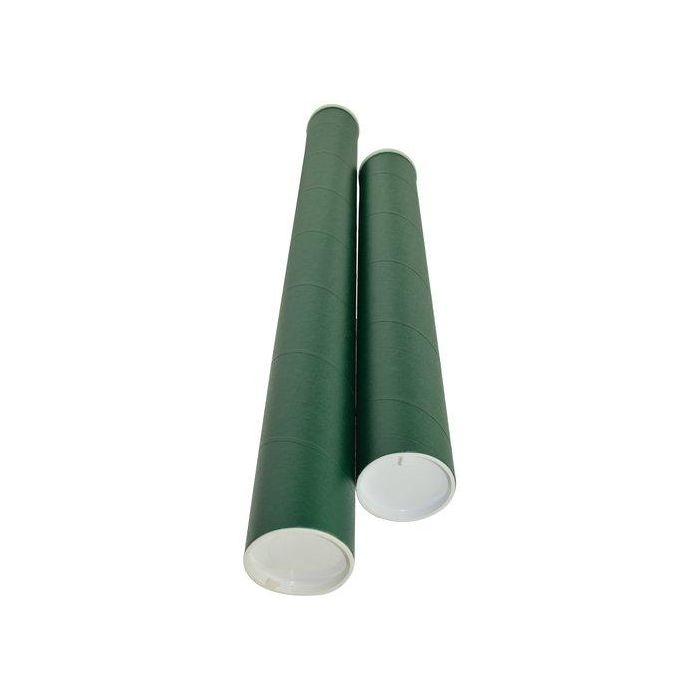 Portaplanos Para Envio Cg Tubo Carton Verde 70X6,5 Cm