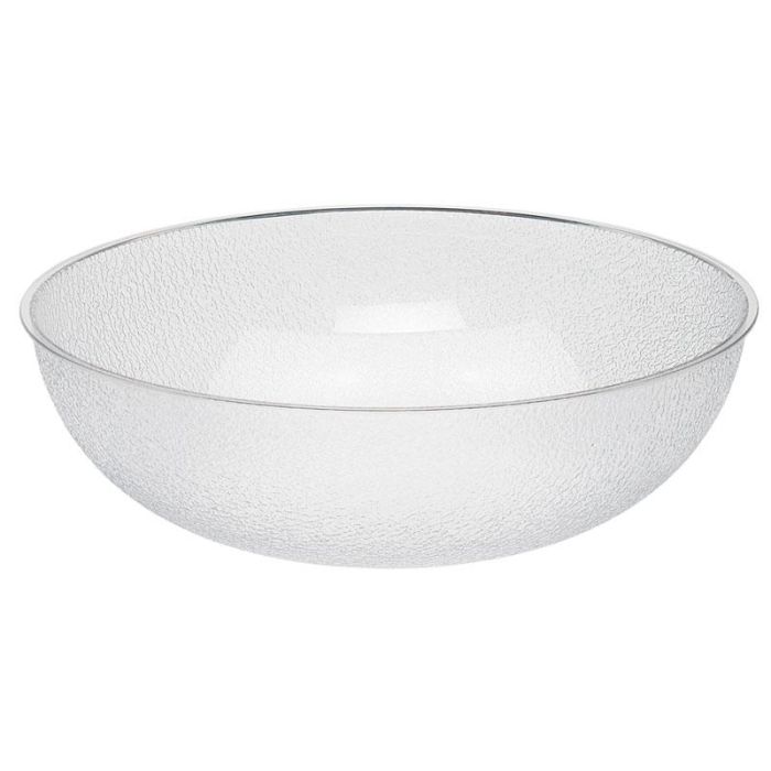 CAMBRO - PSB18-176 - Ensaladera 19,1 L - 45,7 x 45,7 cm - Policarbonato Transparente con efecto empedrado