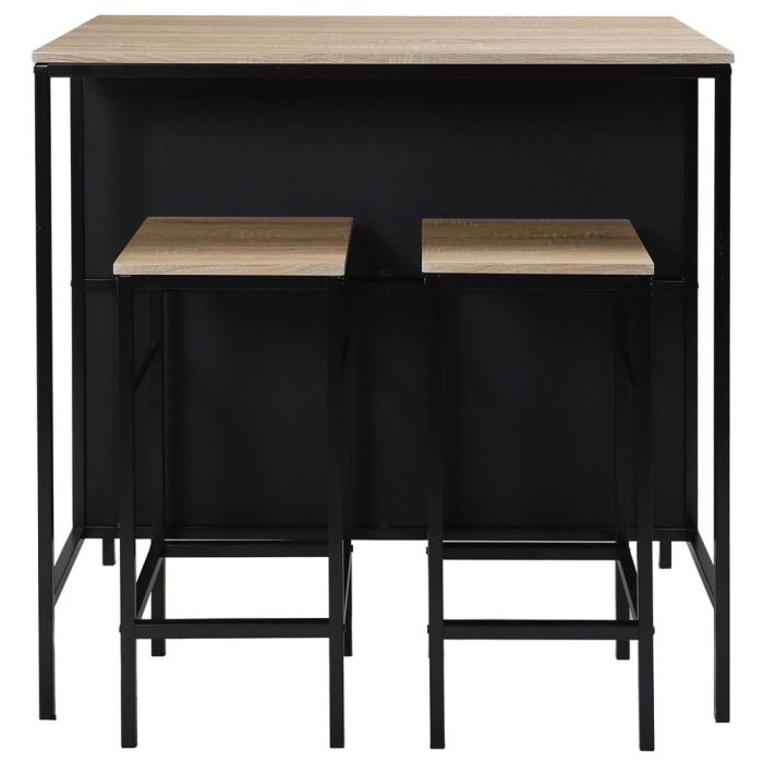 Mesa Isla Con 2 Taburetes Loka Home Deco Factory 2 Mesa Isla Con 2 Taburetes Loka Home Deco Factory 2