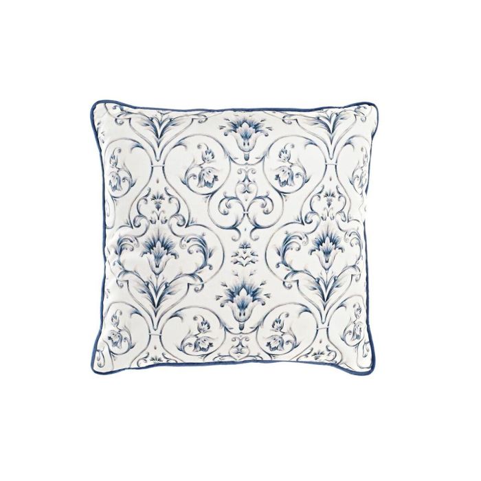 Cojin Shabby DKD Home Decor Blanco Azul 10 x 45 x 45 cm