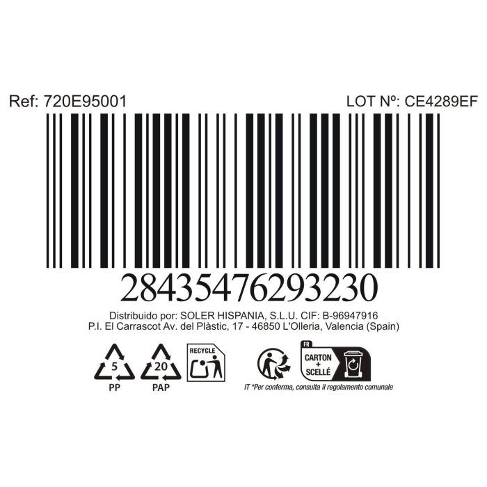 La Mediterranea Bol Aperitivo Ass.Col 12.1 x 12.3 x 4.3 cm "Scratch" (24 Unidades)