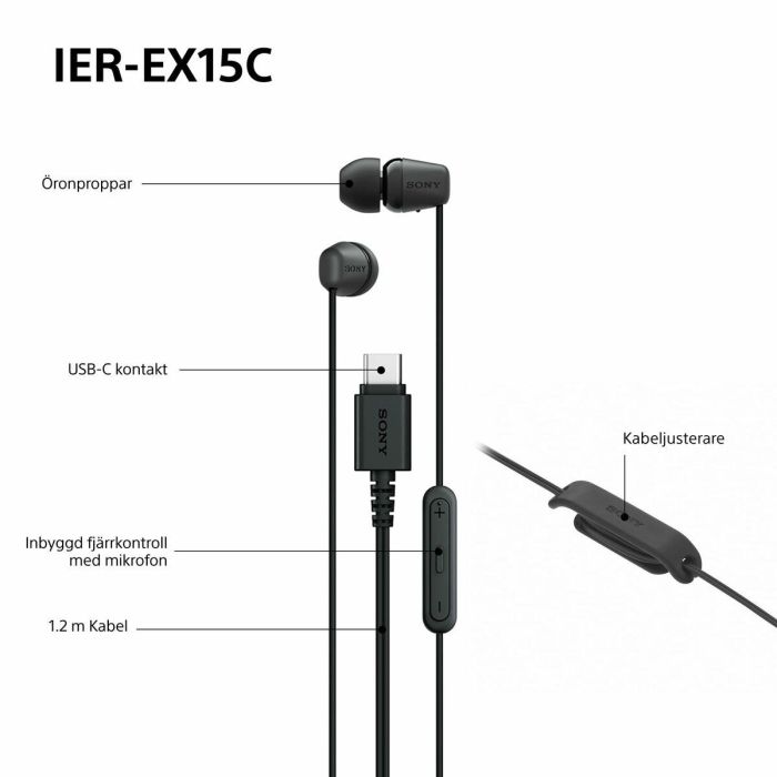 Auriculares Sony IEREX15CW 2
