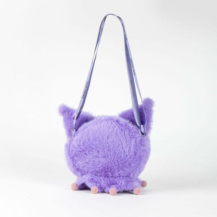 Cerdá Bolso de Peluche Hello Kitty Kuromi Morado para Niñas, Bandolera Infantil 17x14x4 cm, Edad Recomendada 3+ Años 4