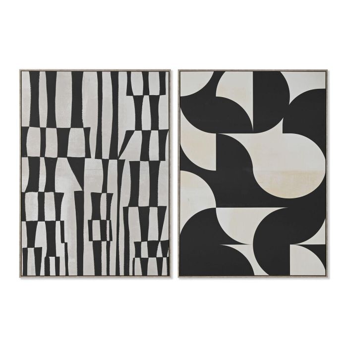 Lienzo Home ESPRIT Negro Beige Poliestireno Lienzo Moderno 103 x 4,5 x 143 cm (2 Unidades) 0 Lienzo Home ESPRIT Negro Beige Poliestireno Lienzo Moderno 103 x 4,5 x 143 cm (2 Unidades) 0