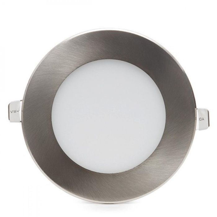 Placa LED 6W 600Lm 6000ºK Circular Niquel Satinado 50.000H [GL-CL-R6N-CW] 2