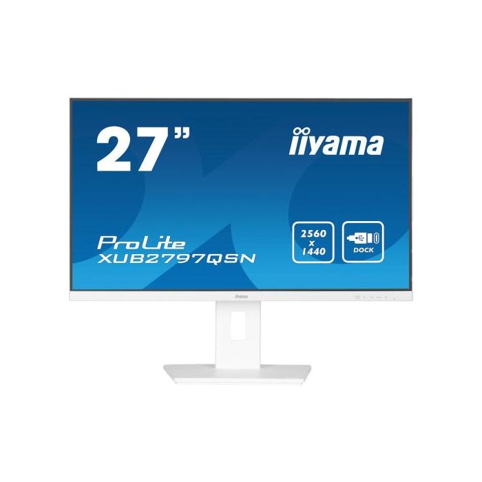 iiyama G-MASTER XUB2797QSN-W2 pantalla para PC 68,6 cm (27") 2560 x 1440 Pixeles 4K Ultra HD LED Blanco