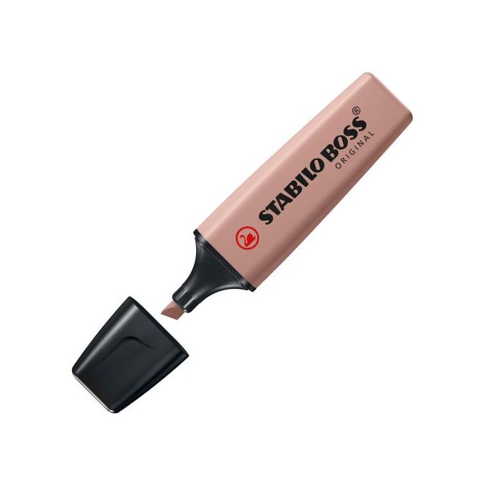 Stabilo Boss Original Naturecolors Marcadores, Colores Surtidos (Verde Barro, Sienna, Negro, Ocre Oscuro), Estuche 3+1 Ud 1