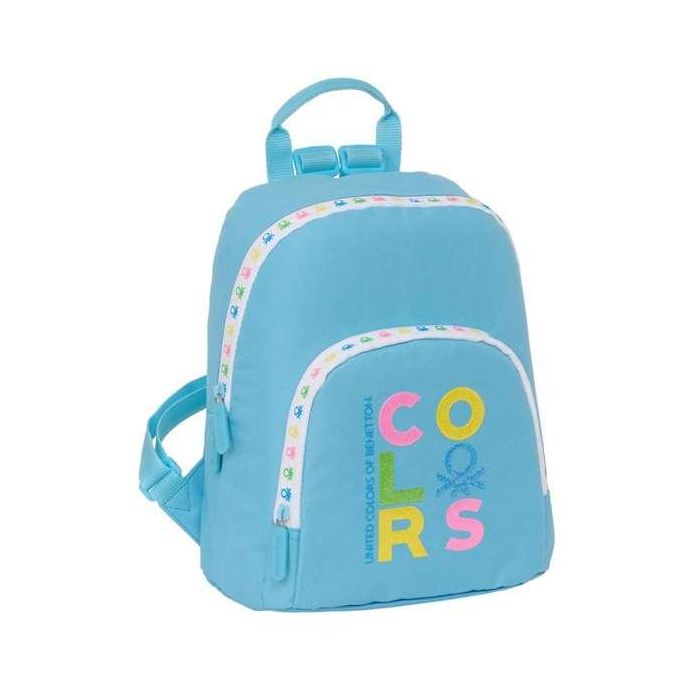Mochila Benetton Spring Mini Celeste 25 x 30 x 13 cm Mochila Benetton Spring Mini Celeste 25 x 30 x 13 cm