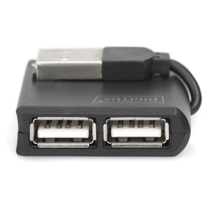 Digitus Hub USB 2.0 de 4 Puertos, Negro 3