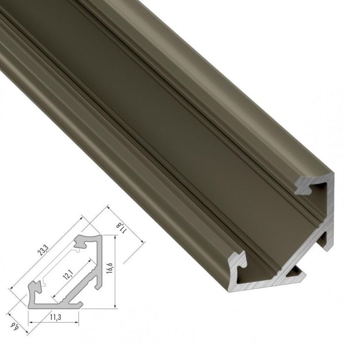 Perfíl Aluminio Tipo C 2,02M 3 Perfíl Aluminio Tipo C 2,02M 3