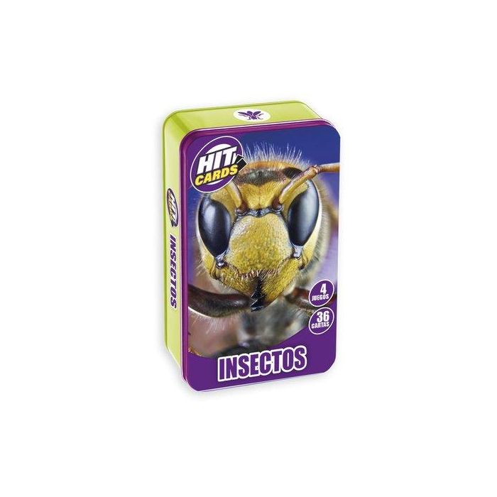 Juego Imagiland Hit Cards Caja Metalica Insectos