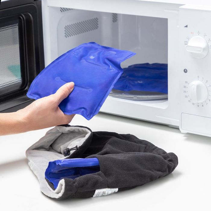 Innovagoods Gorro de Gel para Migrañas y Relajación, Gris, Talla Única con 4 Bolsas de Gel Extraíbles para Calentar o Enfriar 5