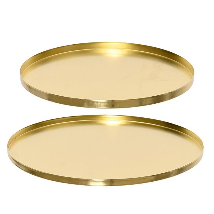 Plato hierro dorado ø35 x 1,5 cm 0 Plato hierro dorado ø35 x 1,5 cm 0