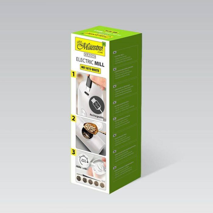 Molinillo para Especias Feel Maestro MR-1615-WHITE Blanco 1