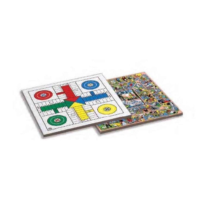 Tablero parchis 4 y oca de madera 40x40 cm sin accesorios 7 Tablero parchis 4 y oca de madera 40x40 cm sin accesorios 7