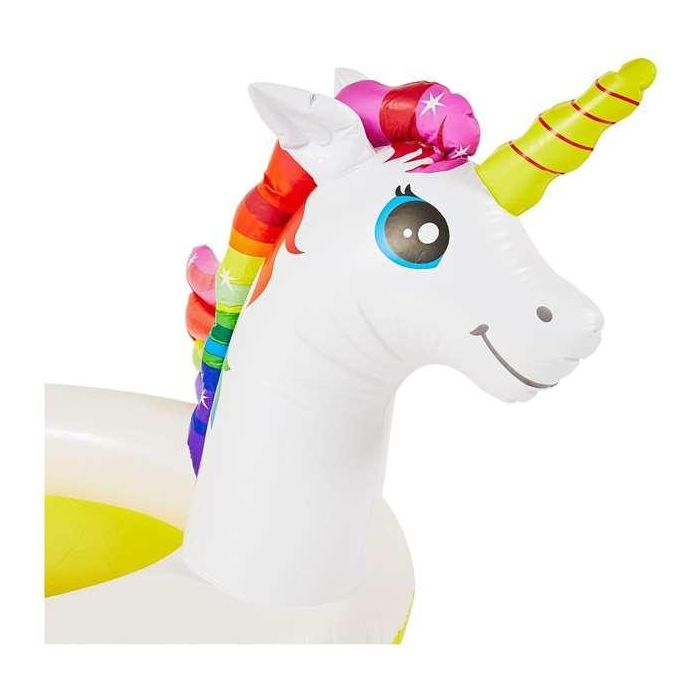 Intex piscina hinchable unicornio, centro de juegos acuático infantil 272x193x104 cm, edad recomendada +2 años 4