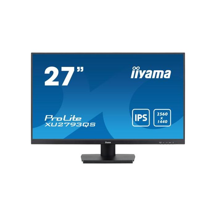 iiyama ProLite XU2793QS-B6 pantalla para PC 68,6 cm (27") 2560 x 1440 Pixeles 2K Ultra HD LED Negro