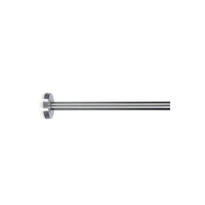 DKD Home Decor Toallero de Pared de Acero Plateado, Extensible de 30 a 50 cm, Medidas 30x6x6 cm