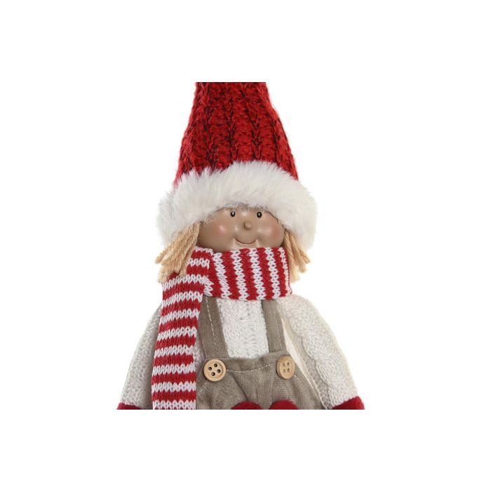 DKD Home Decor Figura de Navidad Tradicional Roja 9x13x45 cm - Adorno Decorativo de Poliéster con Corazón para el Hogar 1 DKD Home Decor Figura de Navidad Tradicional Roja 9x13x45 cm - Adorno Decorativo de Poliéster con Corazón para el Hogar 1