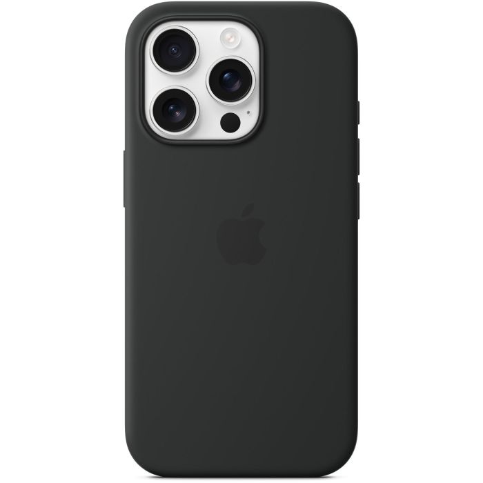 Apple iPhone 16 Pro Funda de silicona con MagSafe Negro 2 Apple iPhone 16 Pro Funda de silicona con MagSafe Negro 2