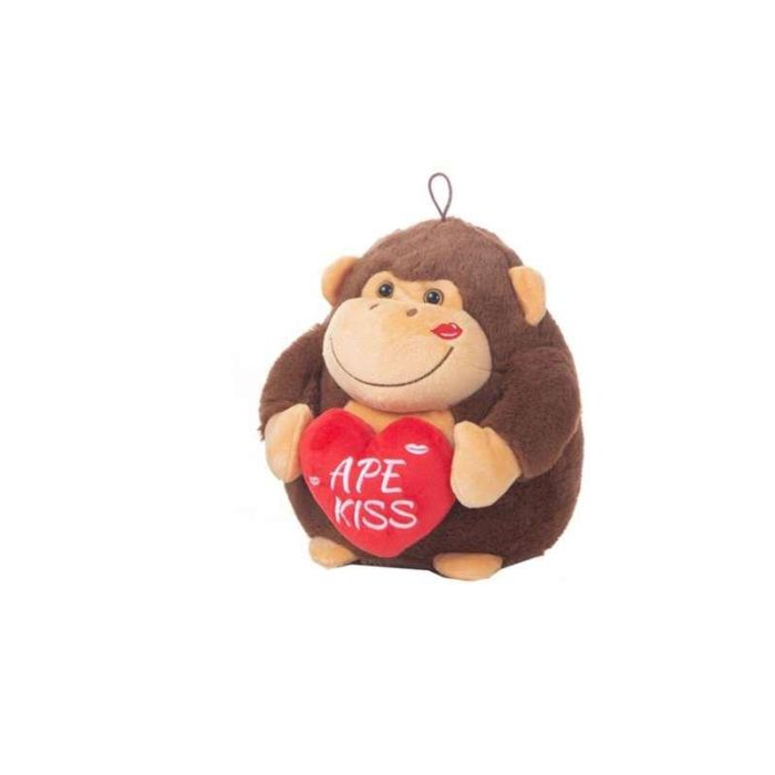 Creaciones Llopis Gorila Boli Corazón 22cm Peluche Suave Poliéster para Niños a partir de 36 meses