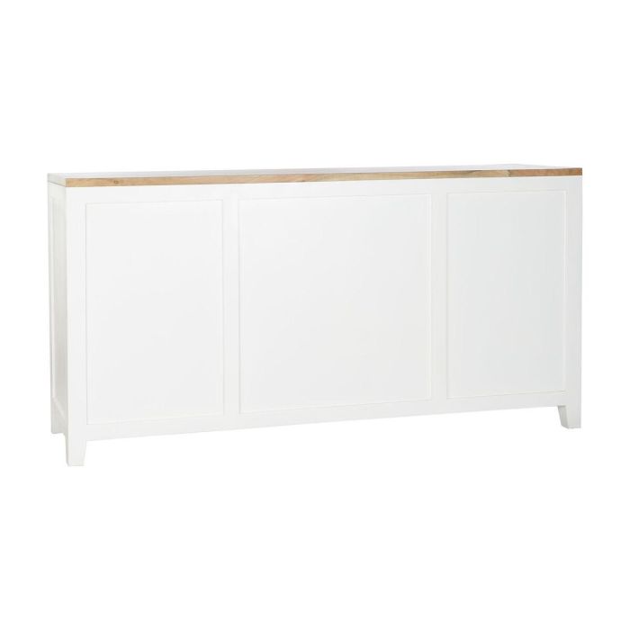 DKD Home Decor Buffet Urban Colección Daniela 3 Cajones 2 Puertas 2 Estanterías Madera Mango Acacia Cristal Blanco Marrón 180x45x90 cm 9