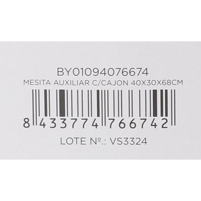 Mesita Auxiliar con Cajón 40x30x68 cm - Confortime (2 Unidades) 4 Mesita Auxiliar con Cajón 40x30x68 cm - Confortime (2 Unidades) 4