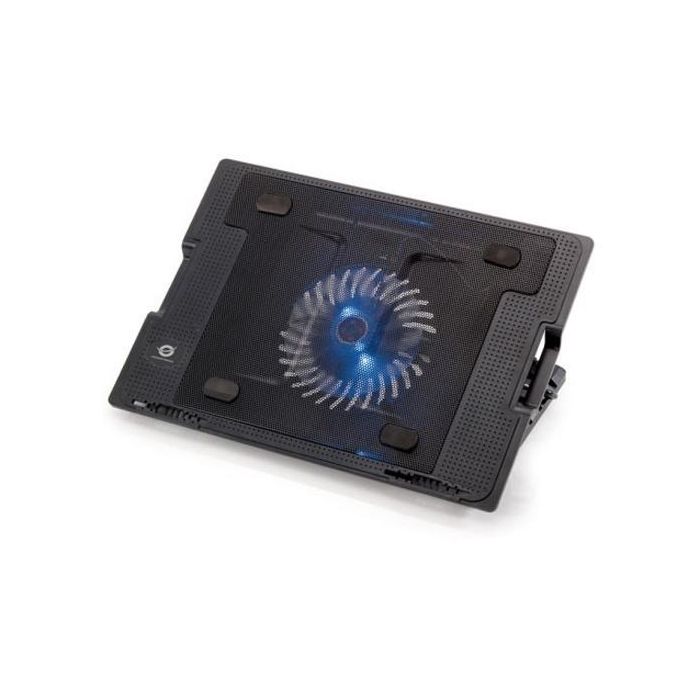 Conceptronic Base Refrigeradora Para Portátil Hasta 17", Ventilador Silencioso 14cm, Concentrador USB