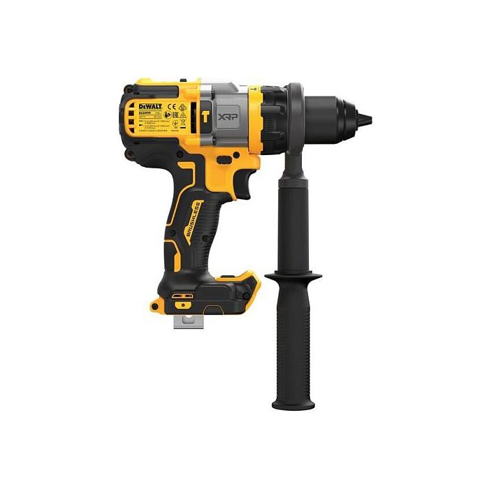 DeWALT DCD999NT-XJ Taladro de Pistola con Percusión 18V, 2250 RPM, Máx. 55mm Madera/13mm Piedra, Par 126Nm, Incluye Funda y Empuñadura Adicional, Negro/Plata/Amarillo 5