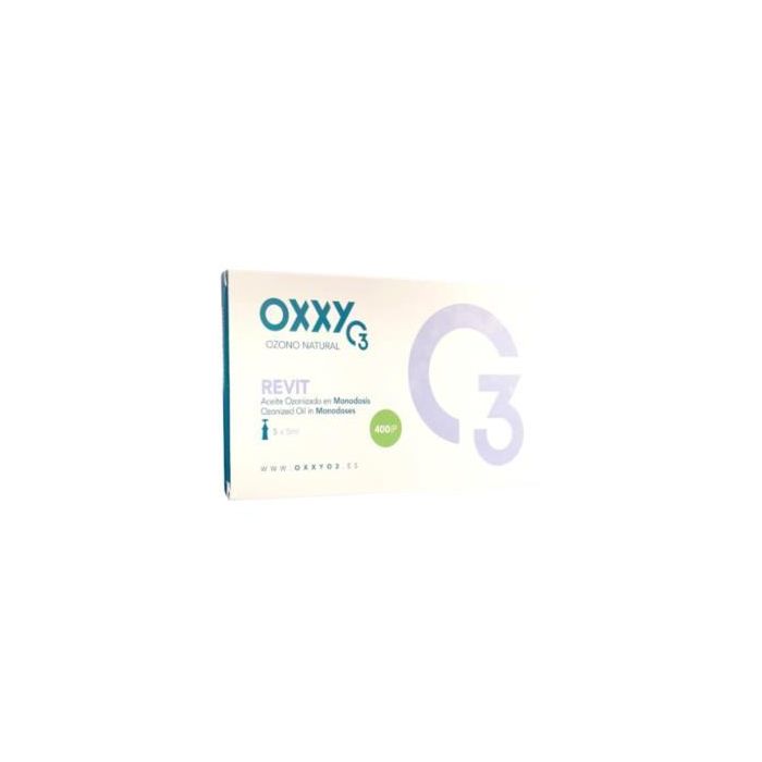 Oxxy Ip 400 Revit Monodosis 5ml Aceite Ozonizado Revitalizante Piel sensible y todo tipo de pieles, 5 unidades