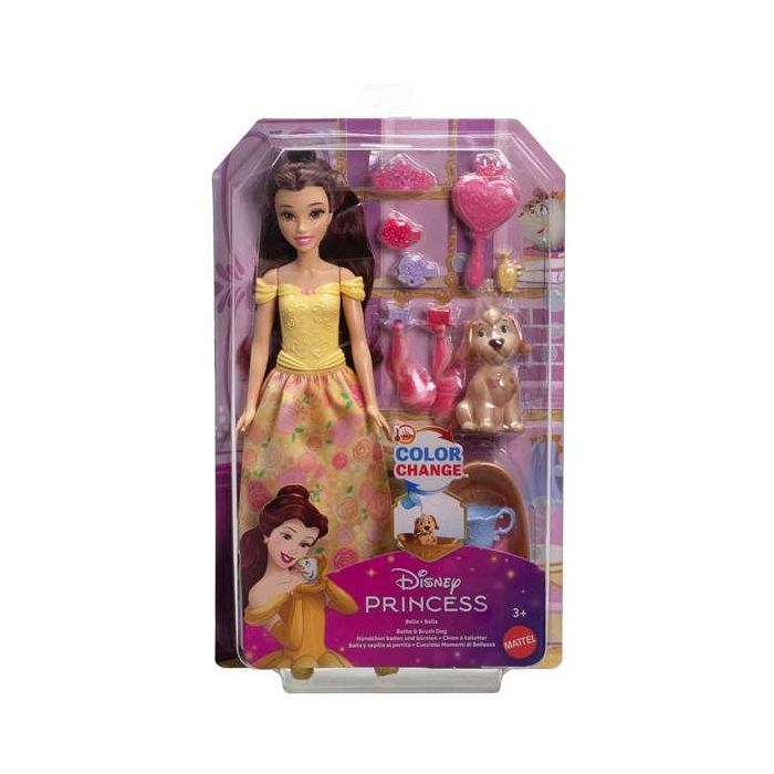 Disney Princess Jfc42 Muñeca Bella y Perrito con Bañera y 9 Accesorios de Aseo, Juego de Baño para Mascotas de Mattel 0 Disney Princess Jfc42 Muñeca Bella y Perrito con Bañera y 9 Accesorios de Aseo, Juego de Baño para Mascotas de Mattel 0