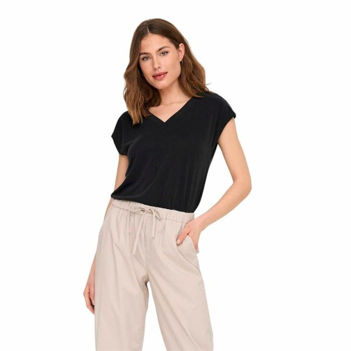 Camiseta de Manga Corta Mujer Only Onlfree Life Mod.V-Neck Negro 2