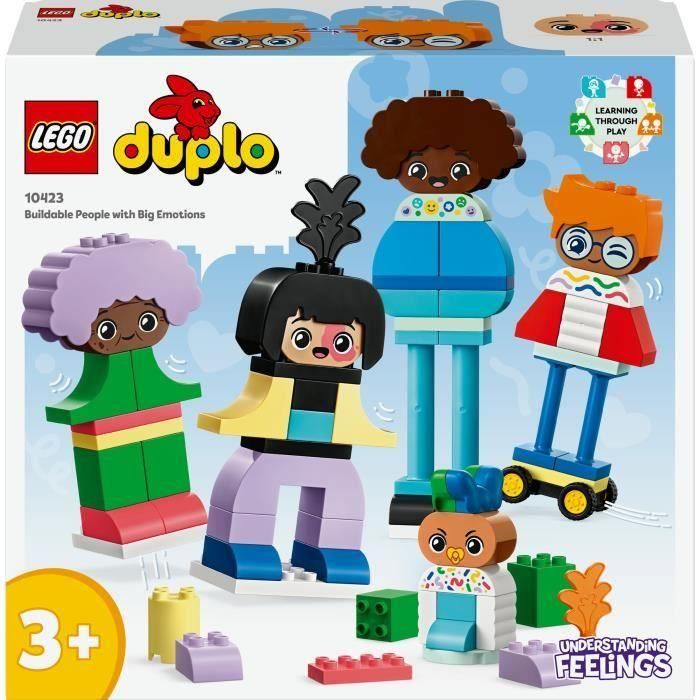 LEGO 10423 DUPLO My Town Personajes para Construir con Diferentes Emociones, Juguete con 71 Ladrillos con 5 Personajes 5