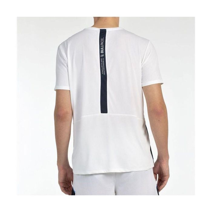 Camiseta de Manga Corta Hombre Bullpadel Bilao Blanco Pádel 40 2/3 3