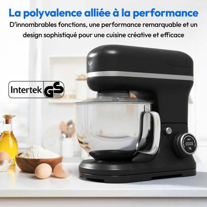 Procesador de alimentos 3 en 1 - MEDION - MD18430 - 1200 W - 5 L - 8 velocidades - Función picadora - Negro 3