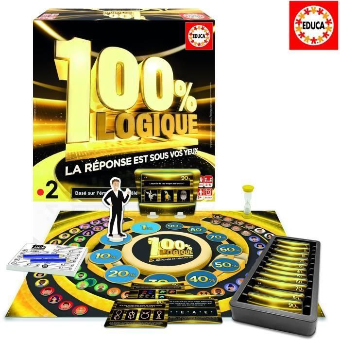Juego de mesa - EDUCA - 100% Lógica: La Respuesta está ante tus ojos - Adaptado del programa de TV para niños de 8 años 2 Juego de mesa - EDUCA - 100% Lógica: La Respuesta está ante tus ojos - Adaptado del programa de TV para niños de 8 años 2