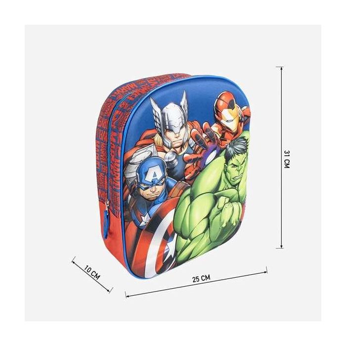 Mochila infantil 3D avengers 8.0 x 31.0 x 27.0 cm 4