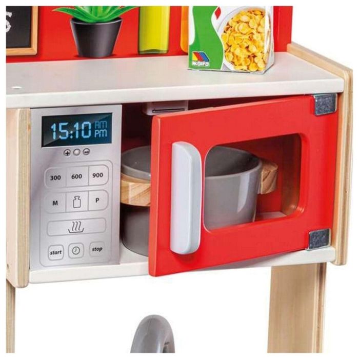 Molto Cocina de madera roja con 10 accesorios, ideal para niños a partir de 1 año (85,5x30x60 cm) 4 Molto Cocina de madera roja con 10 accesorios, ideal para niños a partir de 1 año (85,5x30x60 cm) 4