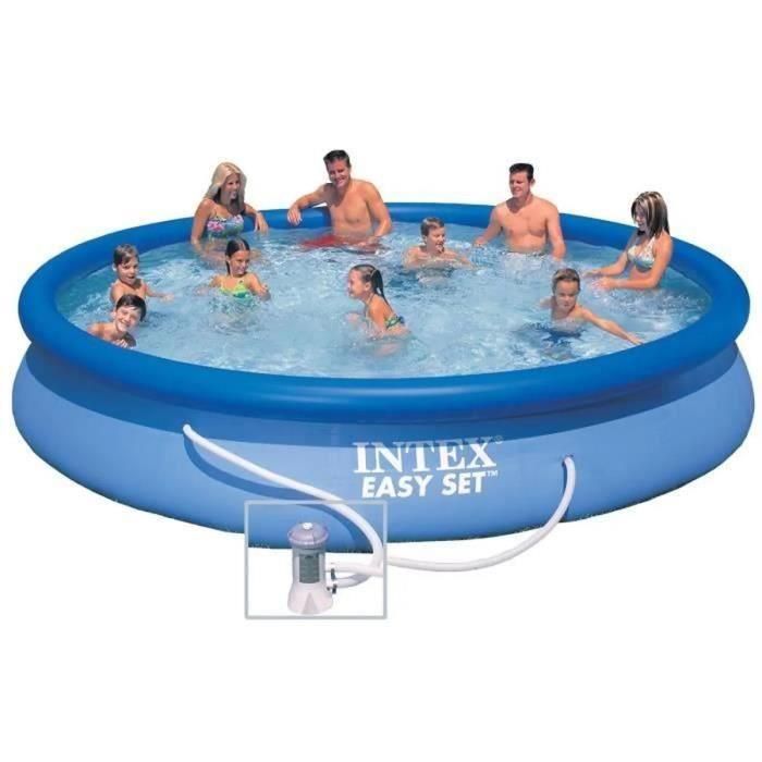Kit de piscina independiente redondo Easy Set de INTEX - 457,2 x 83,82 cm 1 Kit de piscina independiente redondo Easy Set de INTEX - 457,2 x 83,82 cm 1