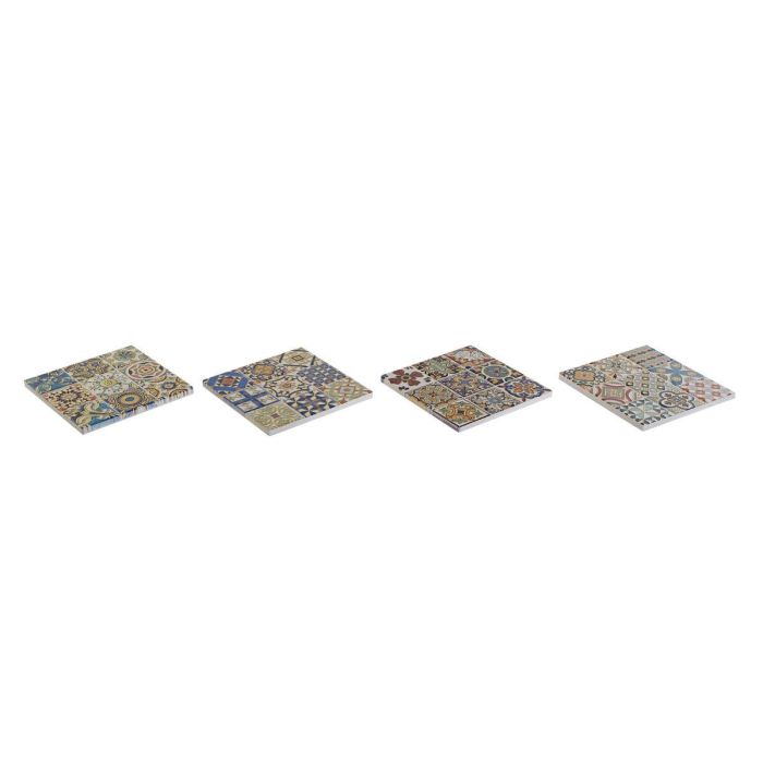 Posavasos Arabe DKD Home Decor Multicolor Dorado 10.8 x 0.7 x 10.8 cm Set de 4 3 Posavasos Arabe DKD Home Decor Multicolor Dorado 10.8 x 0.7 x 10.8 cm Set de 4 3